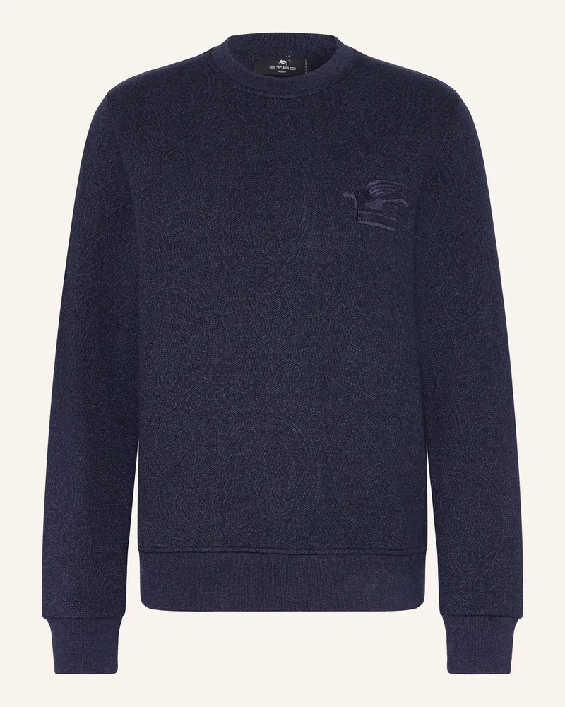 Etro Sweatshirt blau Dunkelblau