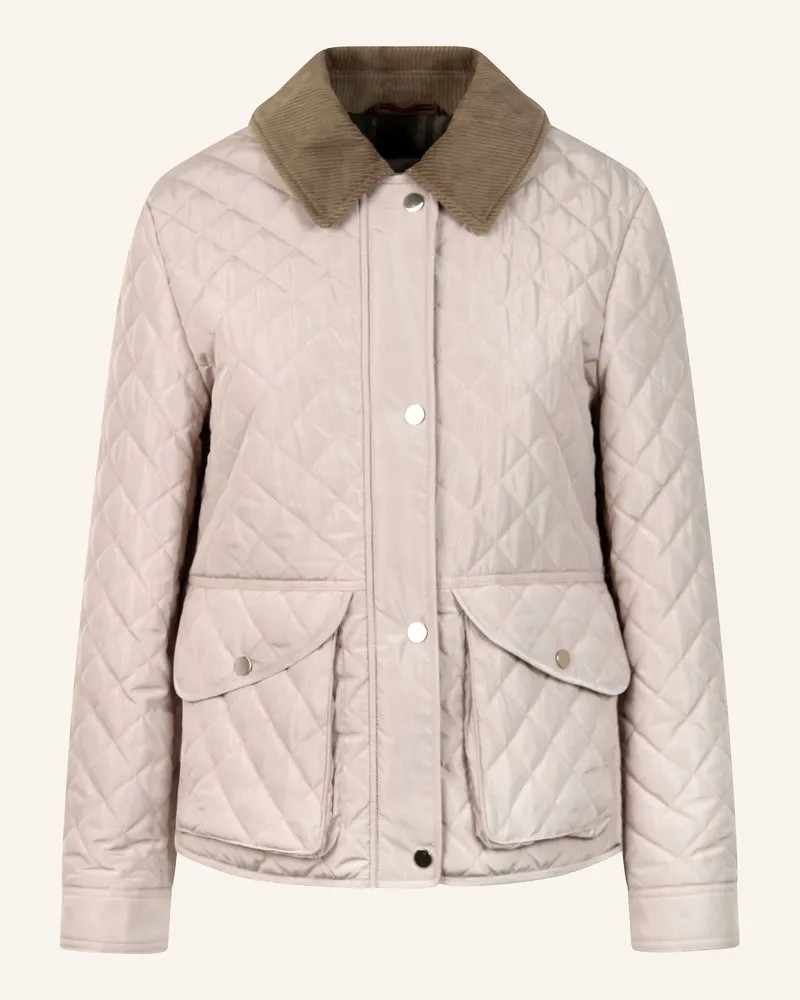 White Label Jacke Steppjacke Mit Cordkragen beige Grau