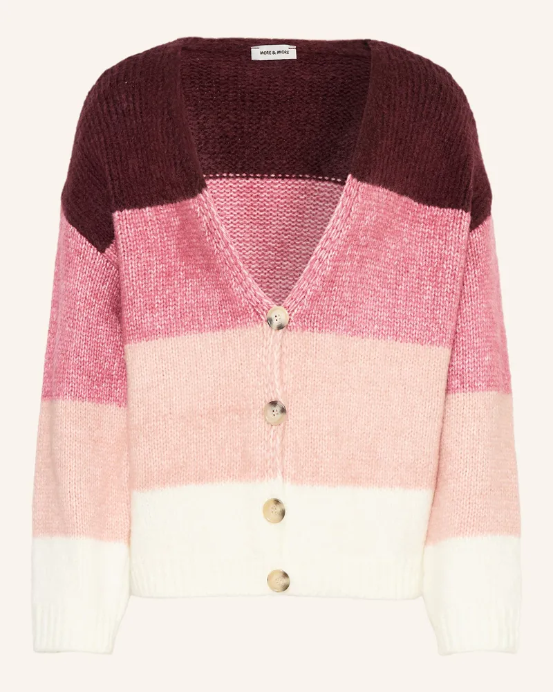More & More Strickjacke Dunkelrot