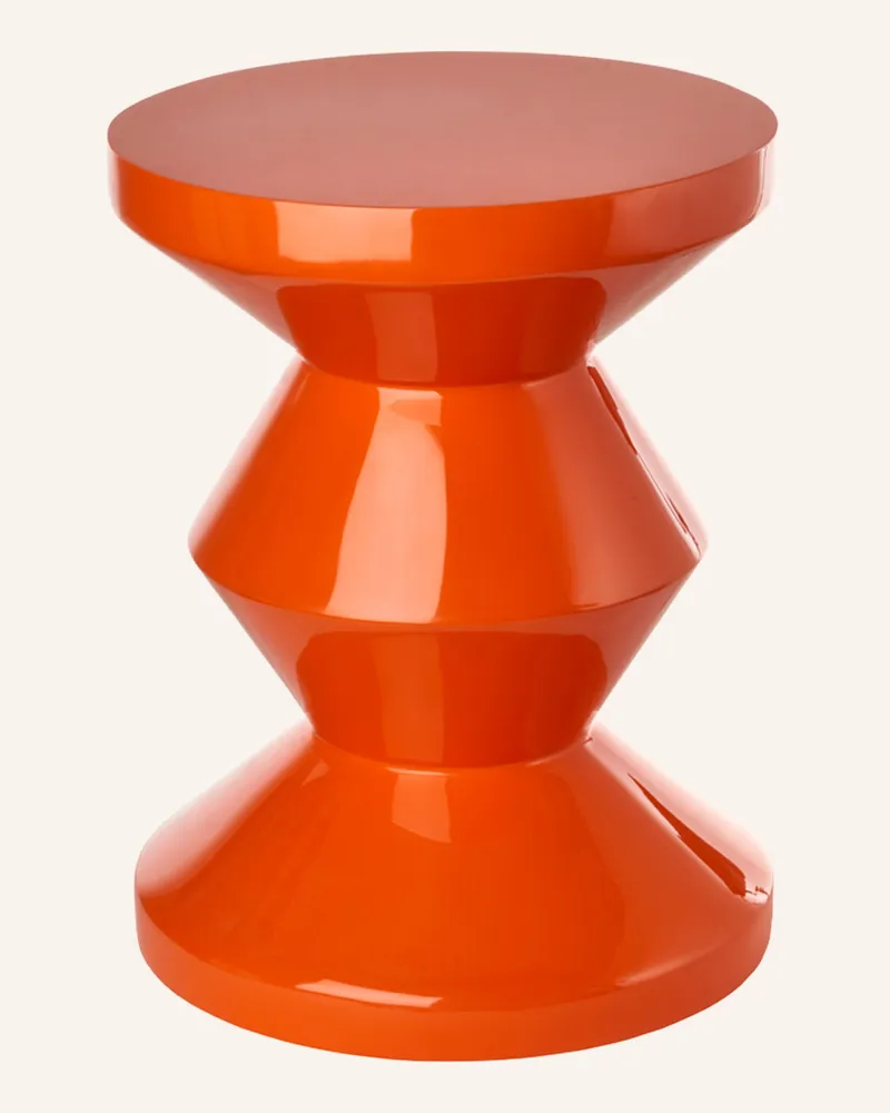 POLSPOTTEN Hocker Zig Zag orange Orange