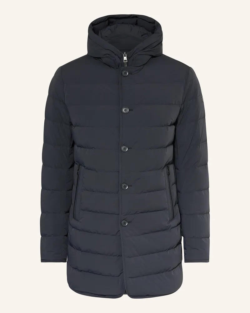 DUNO Daunenparka LOFT HOODY LICOSA 2.0 mit abnehmbarer Kapuze Dunkelblau