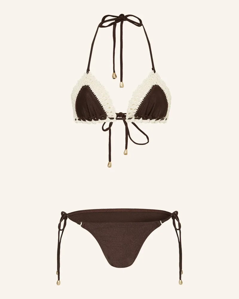 Zimmermann Triangel-Bikini ACACIA Dunkelbraun