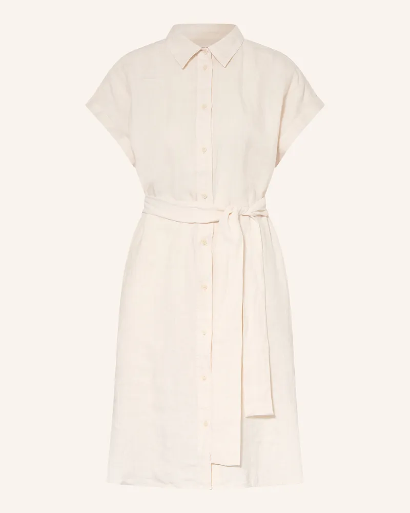 Marc O'Polo Hemdblusenkleid aus Leinen Creme