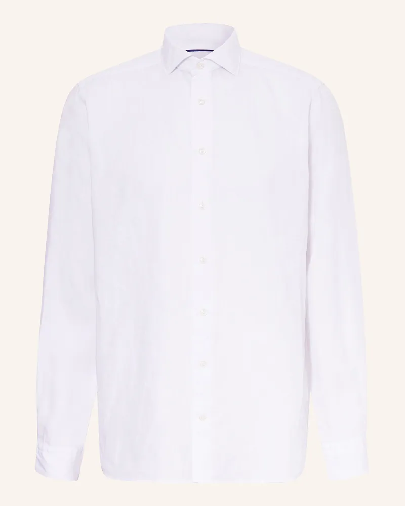 Eton Leinenhemd Contemporary Fit Weiss