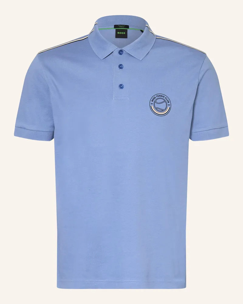 HUGO BOSS Piqué-Poloshirt blau Hellblau