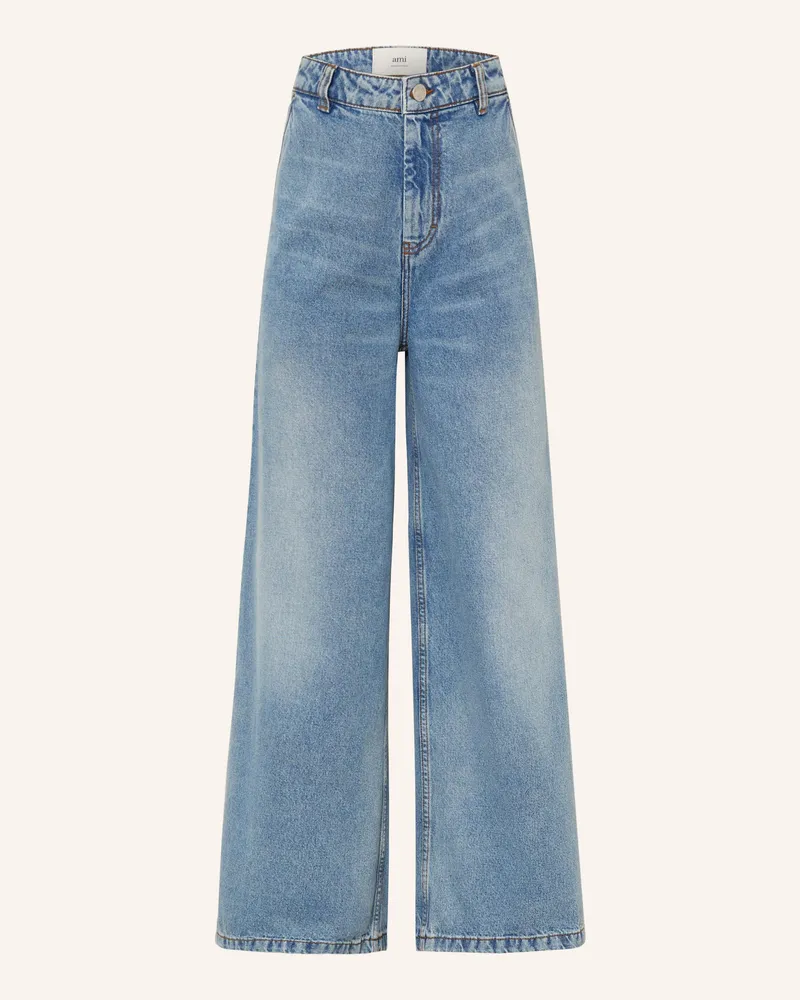 AMI Paris Wide Leg Jeans weiss 480