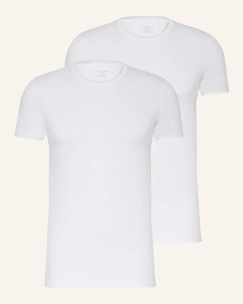 Falke 2er-Pack T-Shirts Daily Comfort weiss Weiss