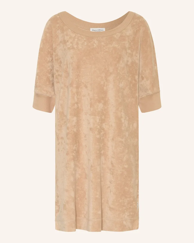 Marc O'Polo Frotteekleid beige Hellbraun
