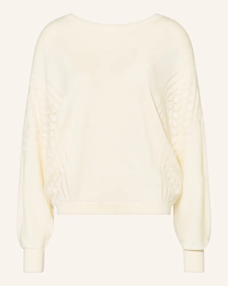 ba&sh Pullover Jassida weiss Ecru