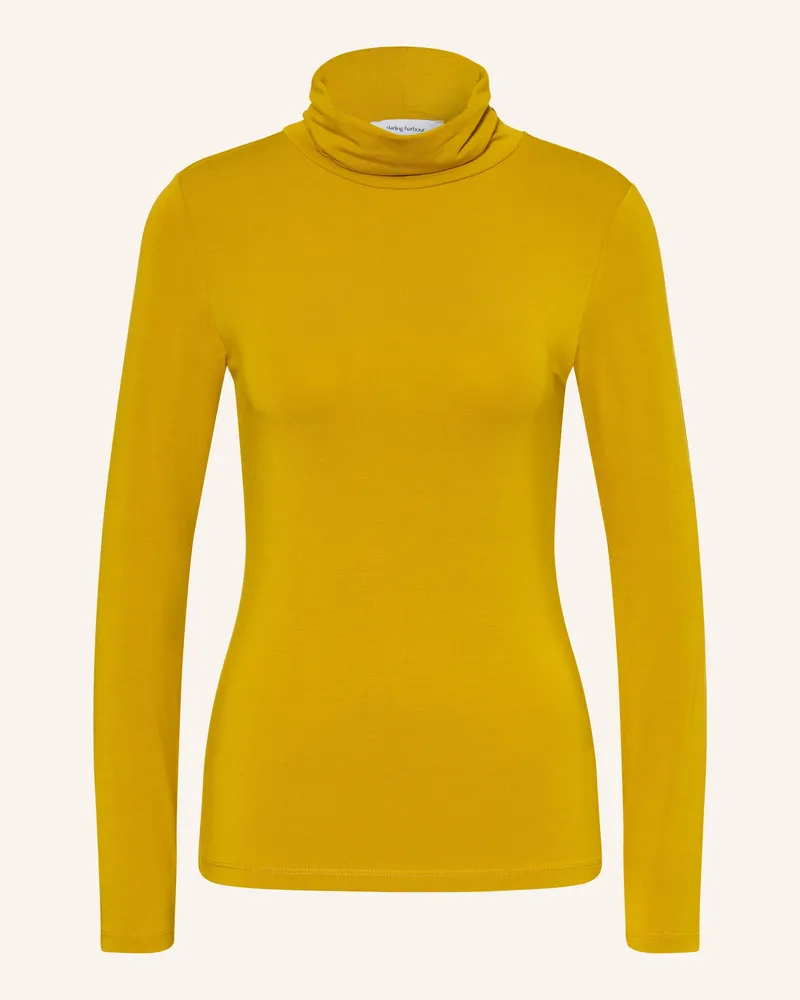 Darling Harbour Rollkragenshirt gelb Olive