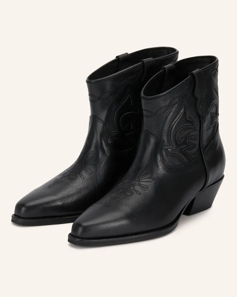 ba&sh Cowboy Boots Curtis schwarz Schwarz