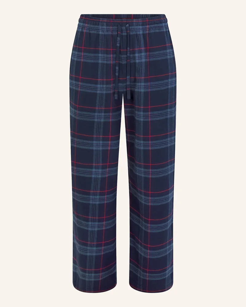 SKIMS Schlafhose FLANNEL SLIP Damson