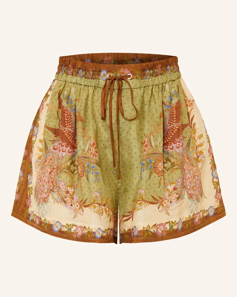 Zimmermann Seidenshorts Indra gruen Grün