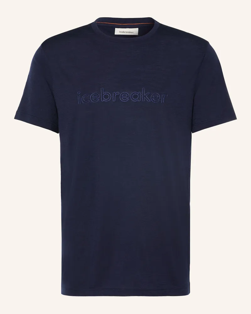 Icebreaker Funktionsshirt 150 Tech Lite Ib Sttchin Aus Merinowolle blau Dunkelblau