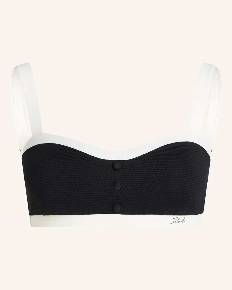 Karl Lagerfeld Bikini-Top Weiss