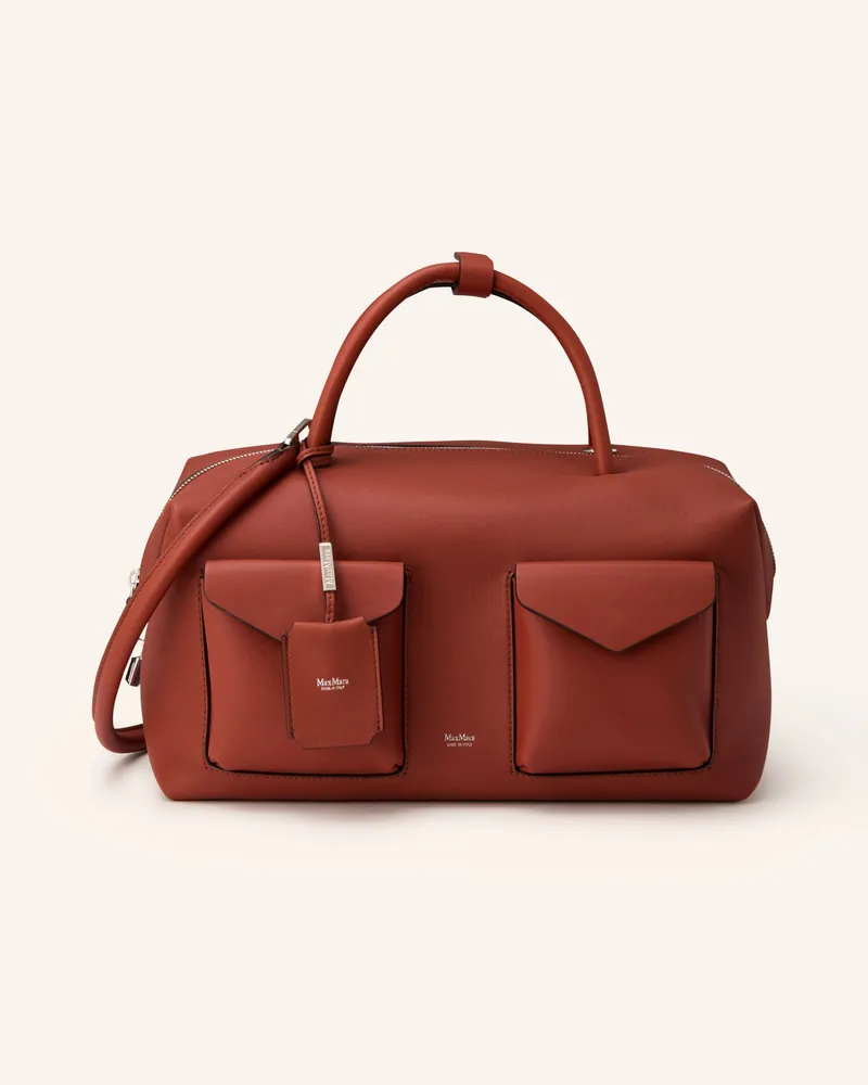 Max Mara Handtasche Large braun Dunkelrot