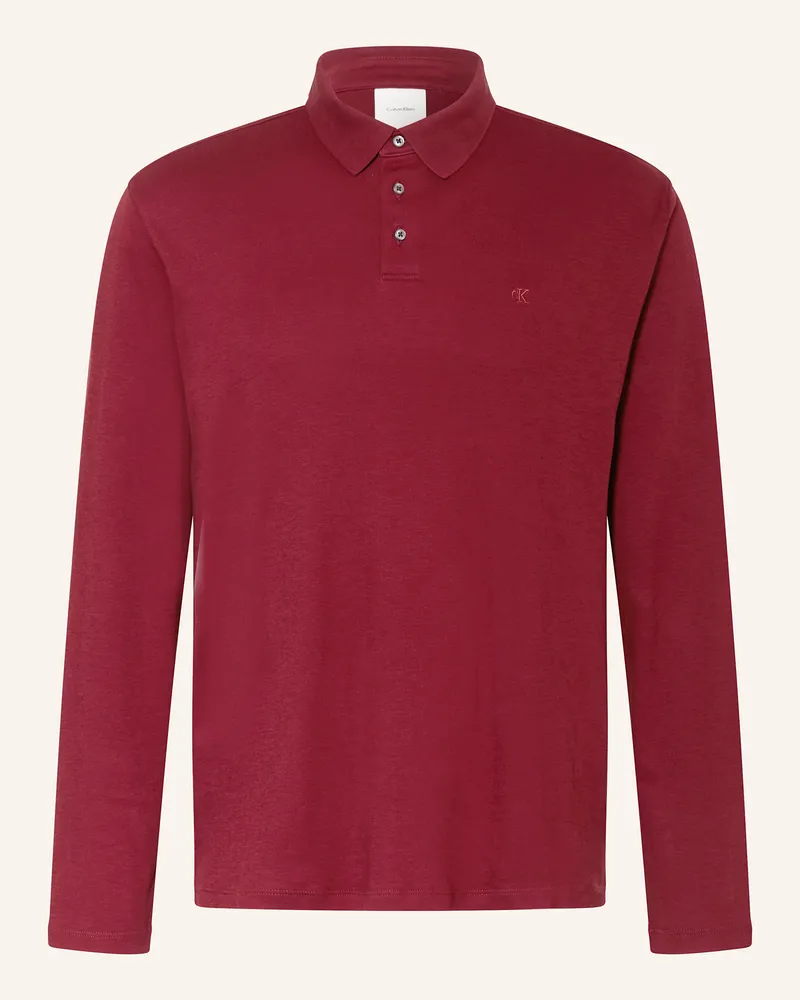 Calvin Klein Jersey-Poloshirt Dunkelrot