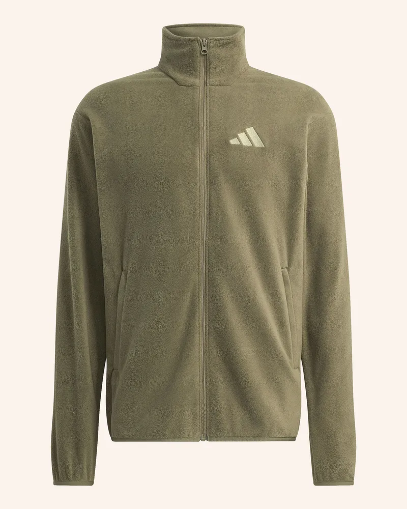 adidas Fleecejacke Mountain Essentials gruen Oliv