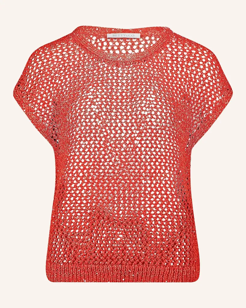 Betty Barclay Strickpullunder Mit Effektgarn rot Dunkelrot
