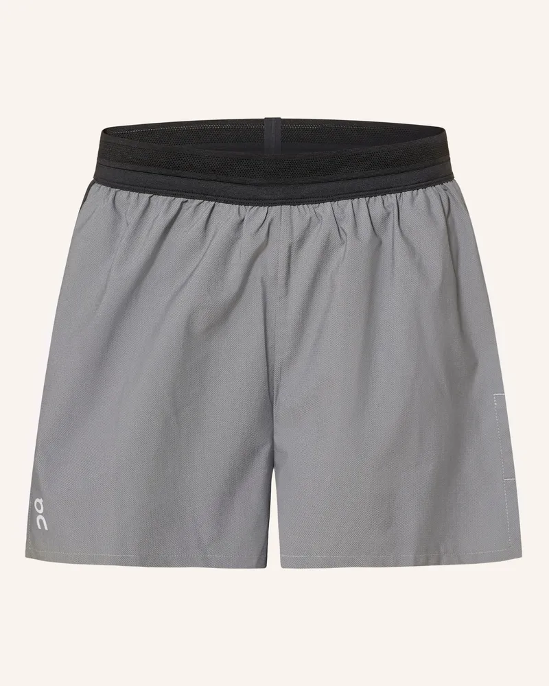 ON 2-in-1-Laufshorts LUMOS Grau