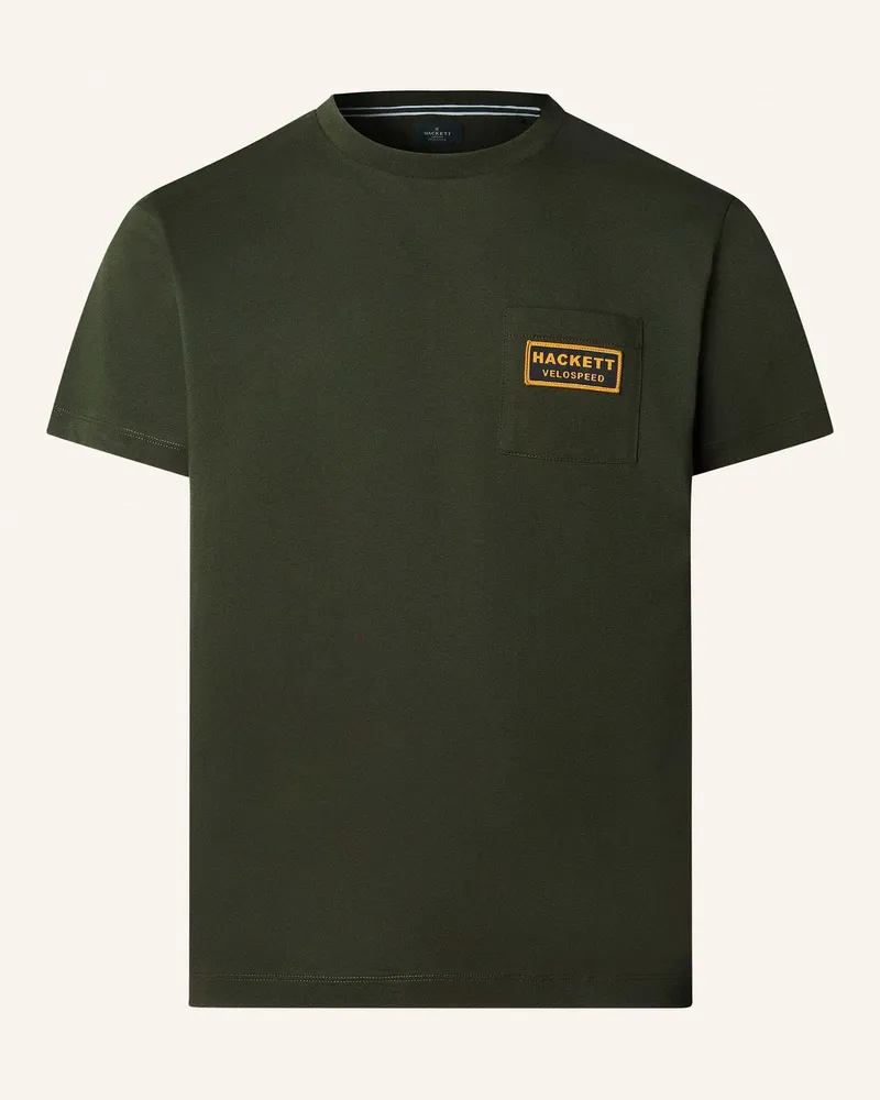 Hackett T-Shirt HERITAGE RALLY POCKET Grün