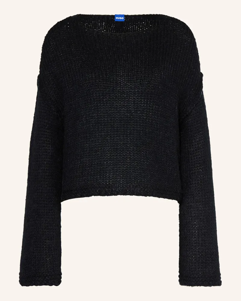 HUGO BOSS Pullover Scarly Mit Alpaka schwarz Schwarz