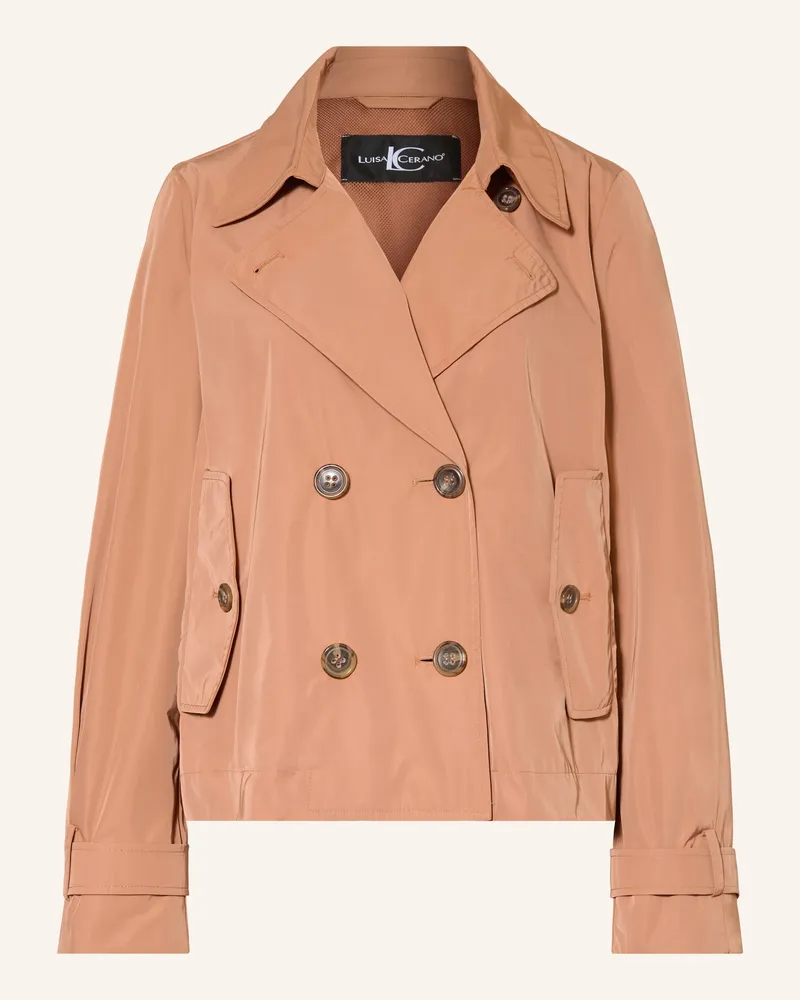 Luisa Cerano Trench-Jacke rosa Lachs