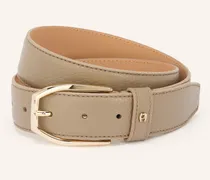 Ledergürtel Casual beige
