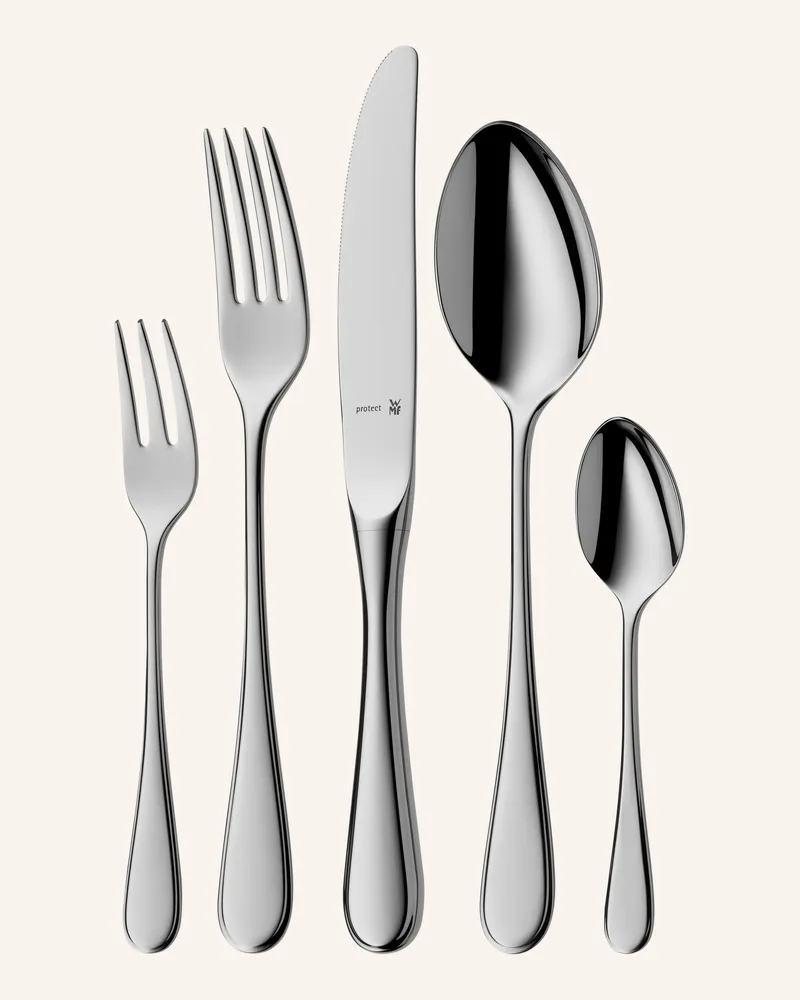 WMF 66-Tlg. Besteck-Set Kent Plus silber Silber