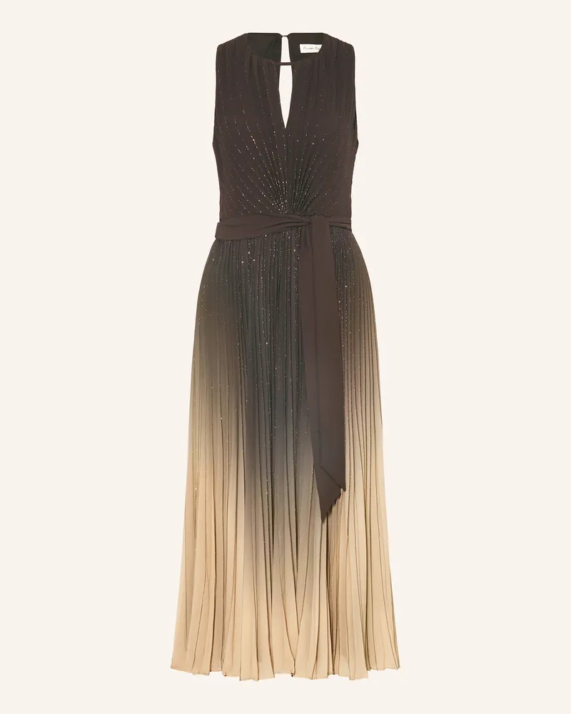 Phase Eight Plisseekleid SIMARA mit Glitzergarn Schwarz