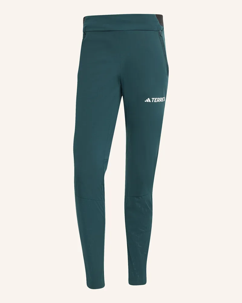 adidas Terrex Xperior Cross-Country Ski Softshell-Hose gruen Grün