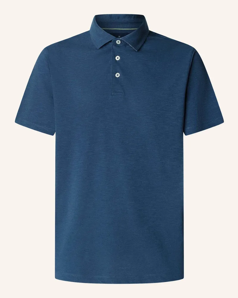 Hackett Poloshirt SWIM PALM COTT LINEN Dunkelblau