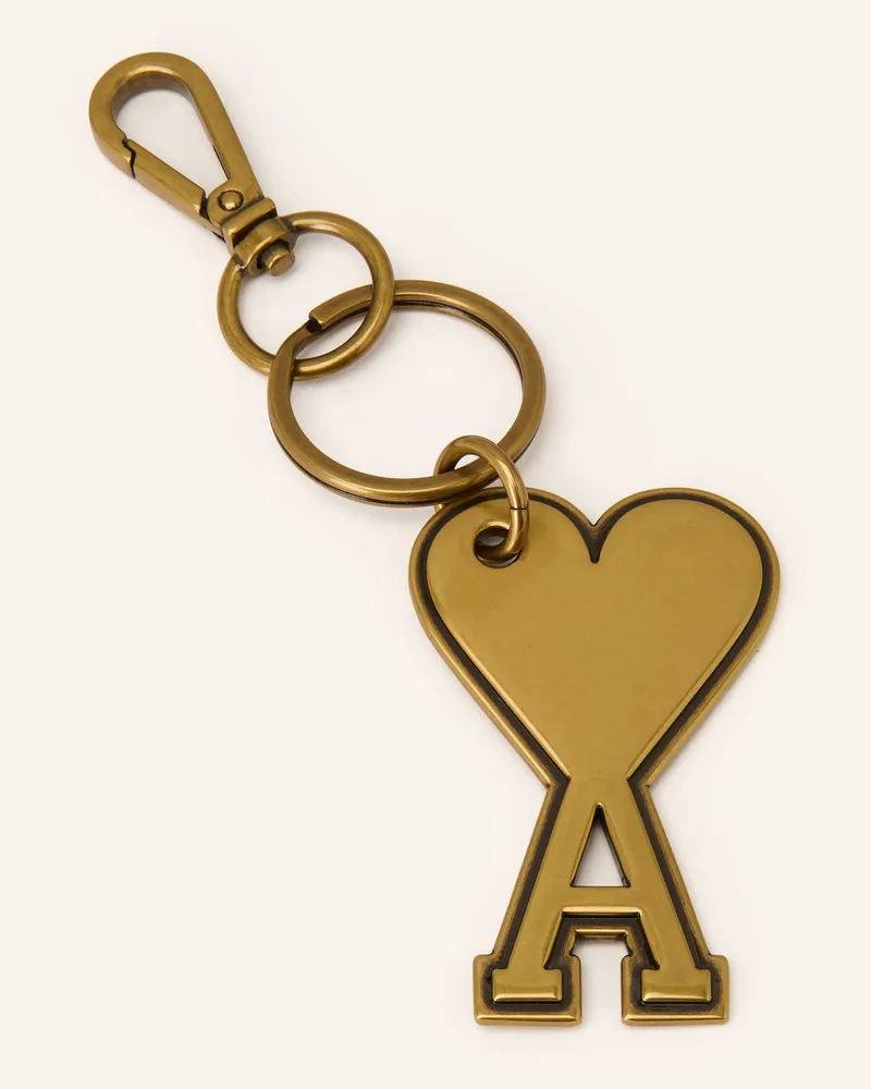 AMI Paris Schlüsselanhänger AMI DE COEUR Gold