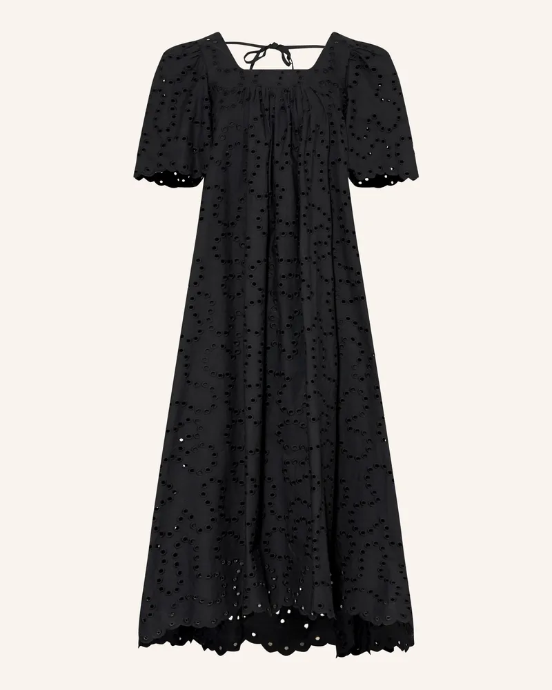 Suncoo Kleid Cyriel Aus Lochspitze schwarz Schwarz