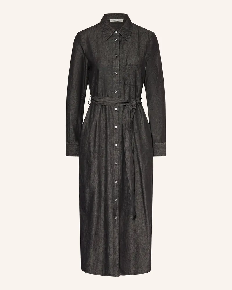 Marc O'Polo Hemdblusenkleid Schwarz