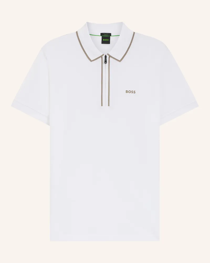 HUGO BOSS Poloshirt PHILIX TAPE Regular Fit Weiss