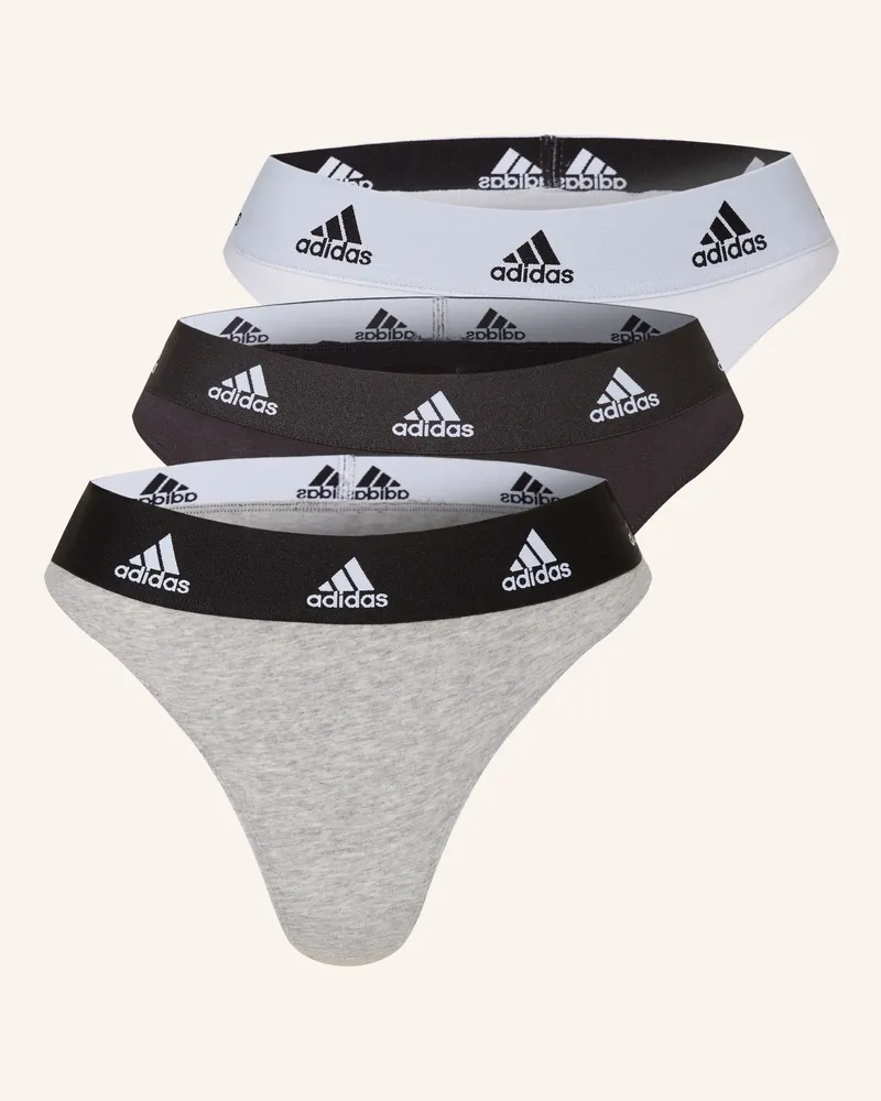 adidas 3er-Pack Strings Weiss