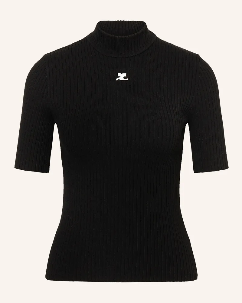 Courrèges Strickshirt Schwarz