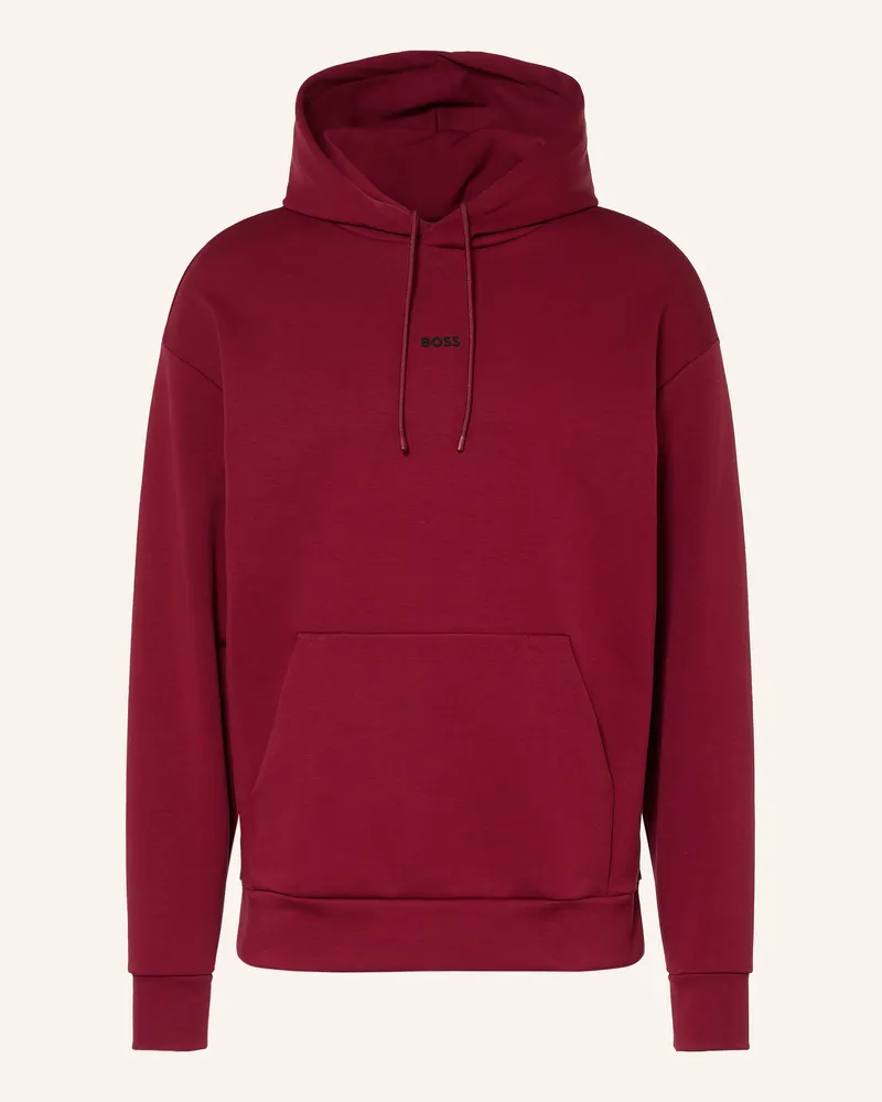 HUGO BOSS Hoodie Sly Zone rot Dunkelrot