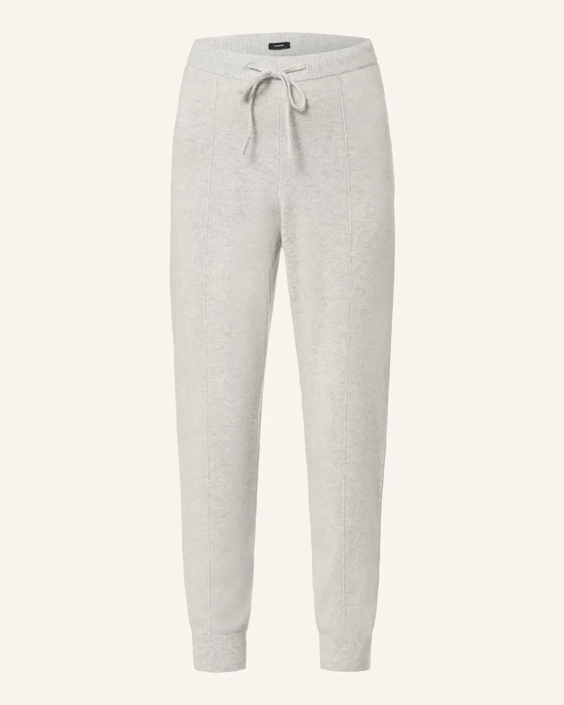 HUGO BOSS Strickhose Falindana Aus Cashmere grau Hellgrau