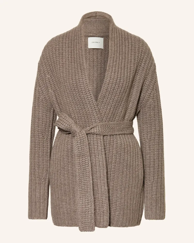 Lisa Yang Strickhülle Aus Cashmere beige Taupe
