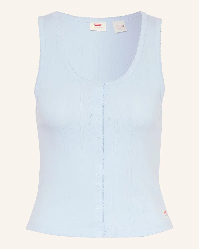 Levi's Top DRY GOODS mit Rüschen Hellblau