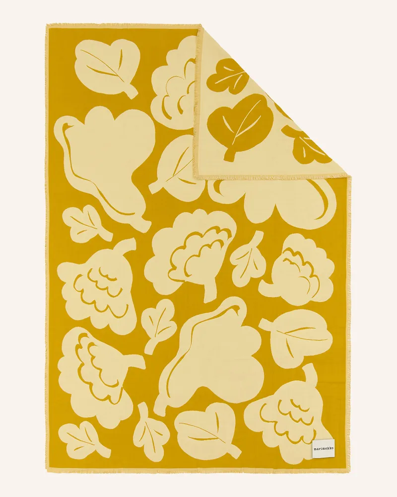 Marimekko Plaid Kukasta Kukkaan gelb Dunkelgelb