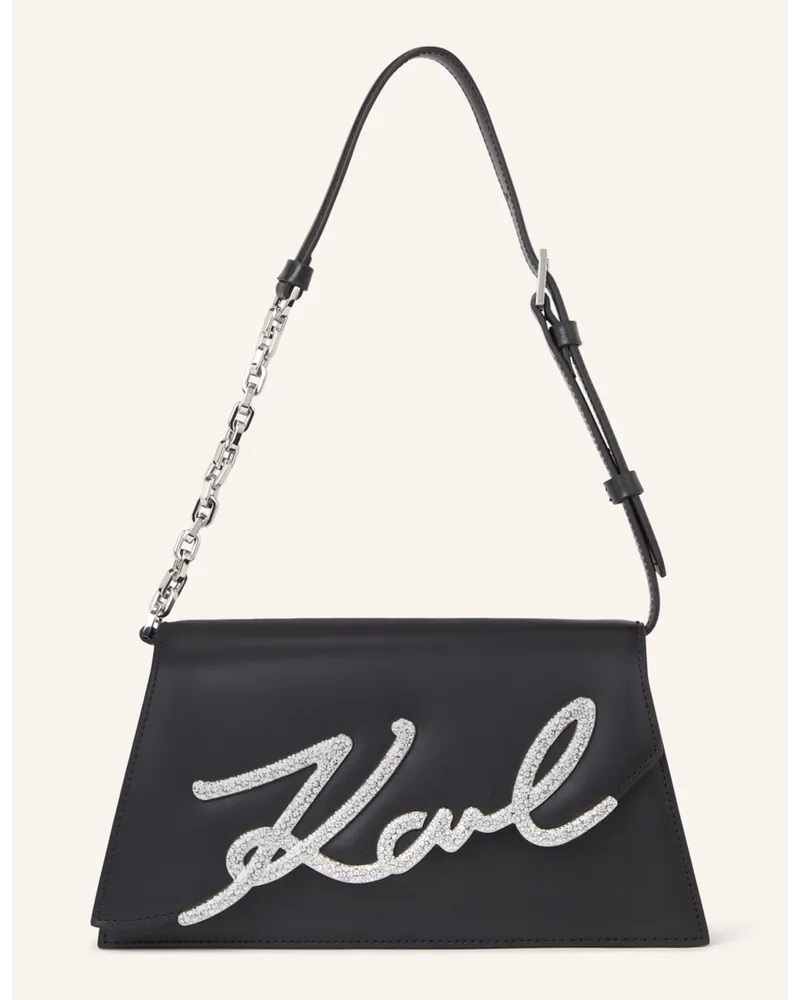 Karl Lagerfeld Schultertasche Schwarz