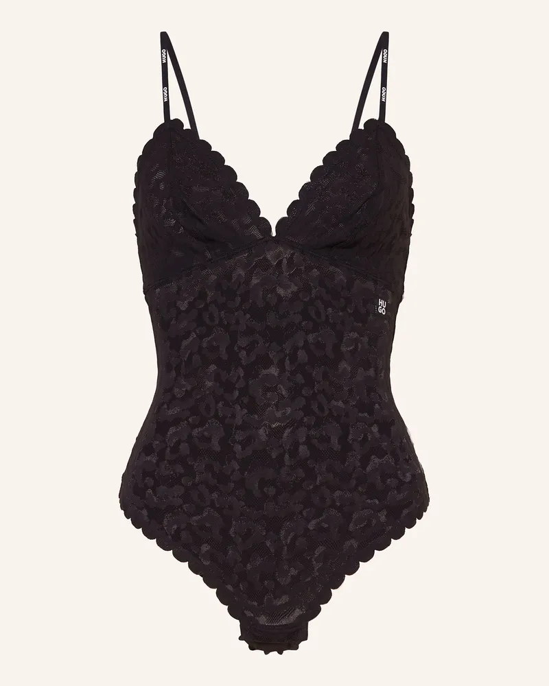 HUGO BOSS String-Body LEO LACE Schwarz
