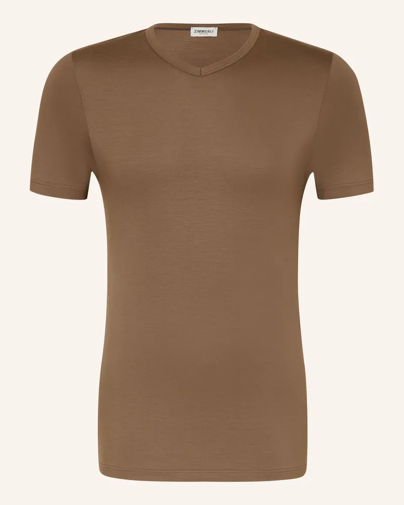 Zimmerli T-Shirt Pureness braun Braun