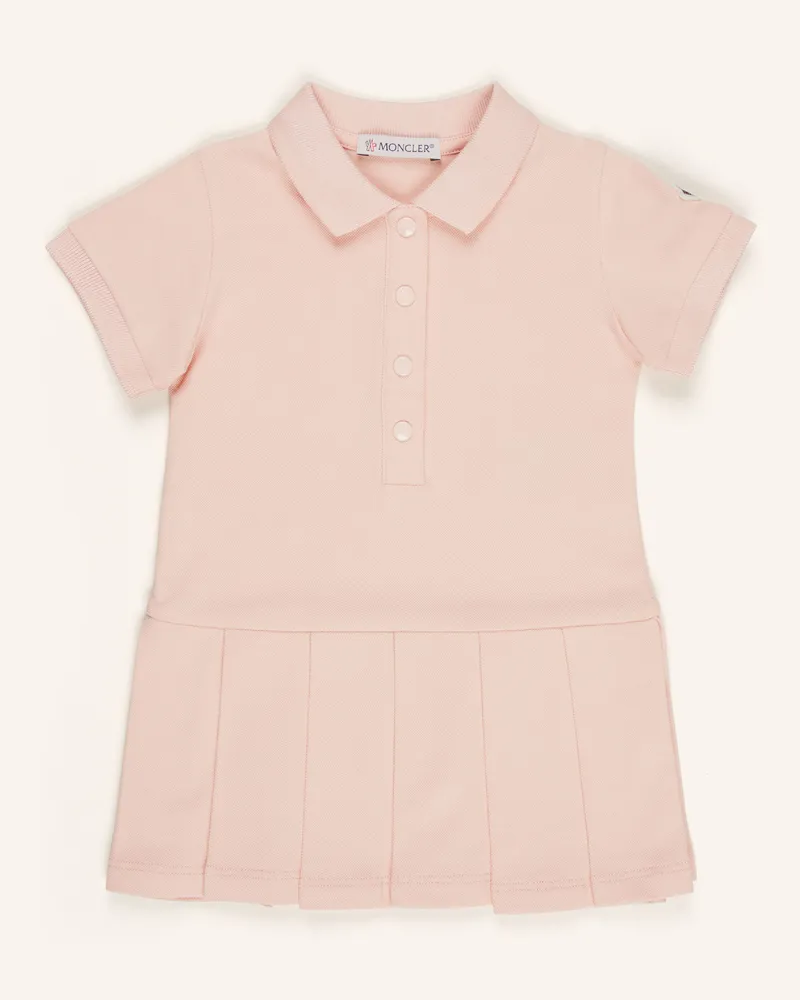 Moncler Piqué-Kleid Roségold