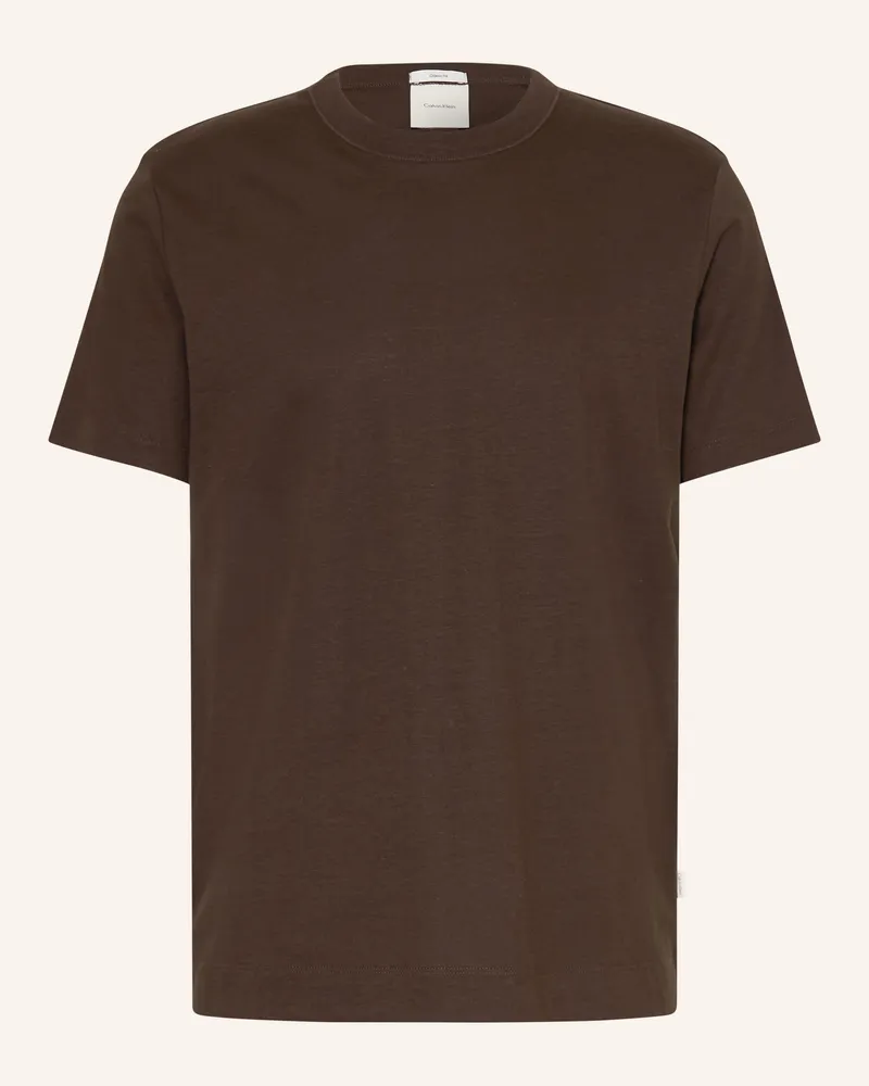 Calvin Klein T-Shirt braun Dunkelbraun