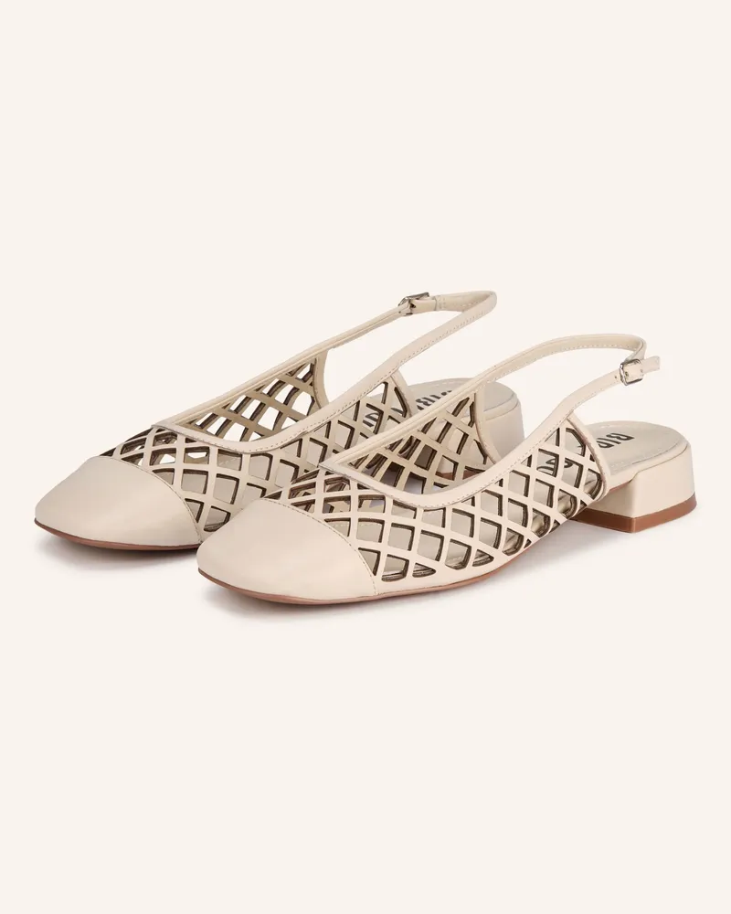 Bibi Lou Slingpumps MOURA Creme