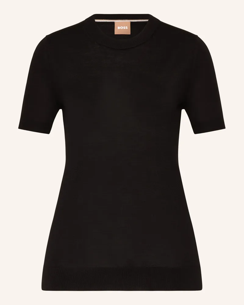 HUGO BOSS Strickshirt FALYSSIASI Schwarz